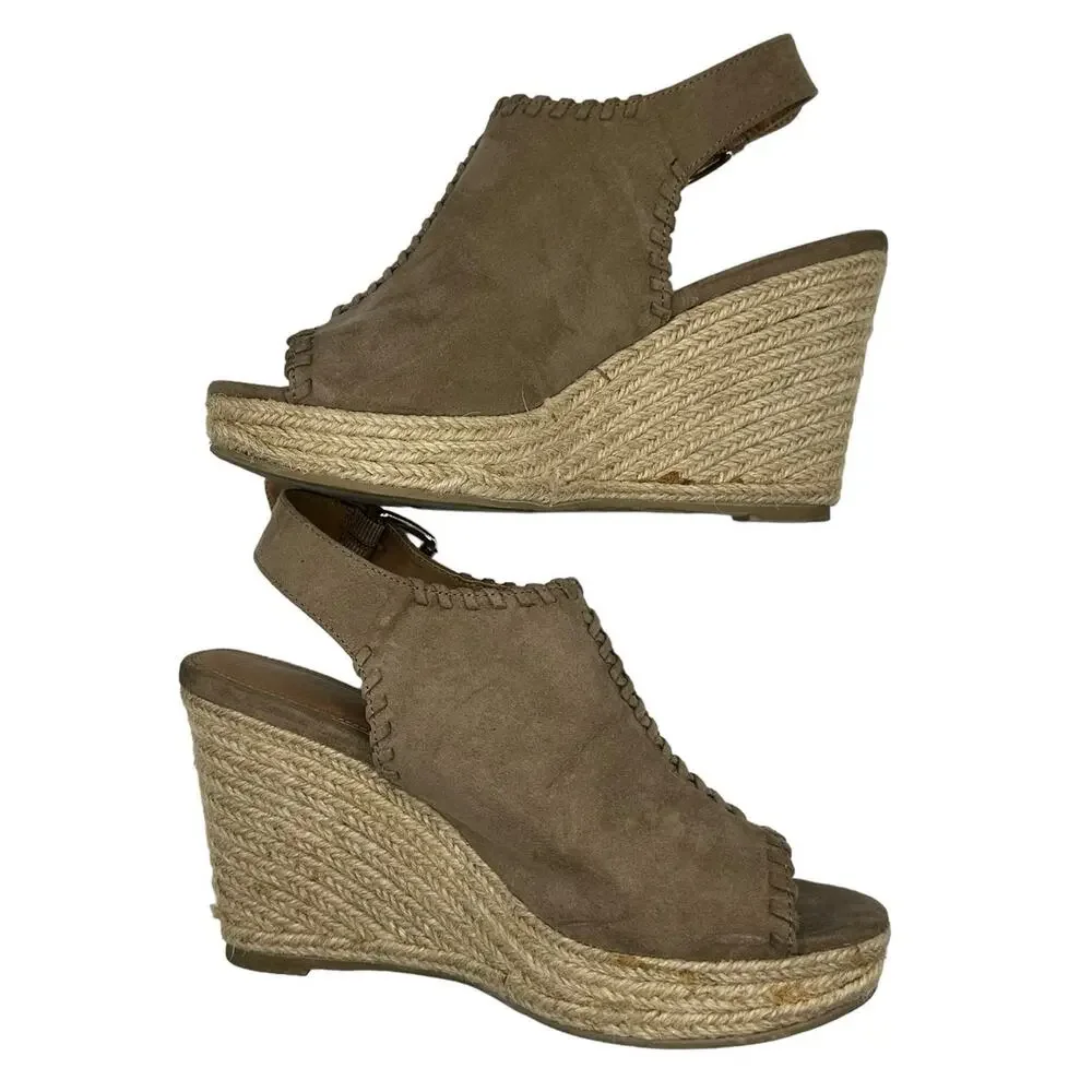 Report Suede Espadrille Wedges